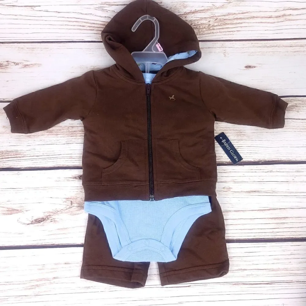 Baby Boy Winter Clothes Lot Pants Sweater Onsie Bundle Size 3 months